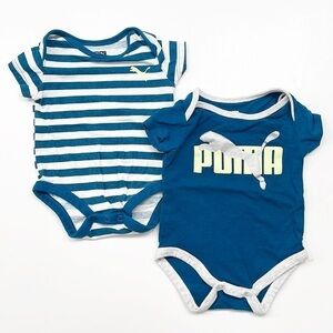 Puma baby boys striped bodysuits